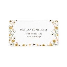 Mamma till Bee Baby Shower Return-adressetikett Adressetikett