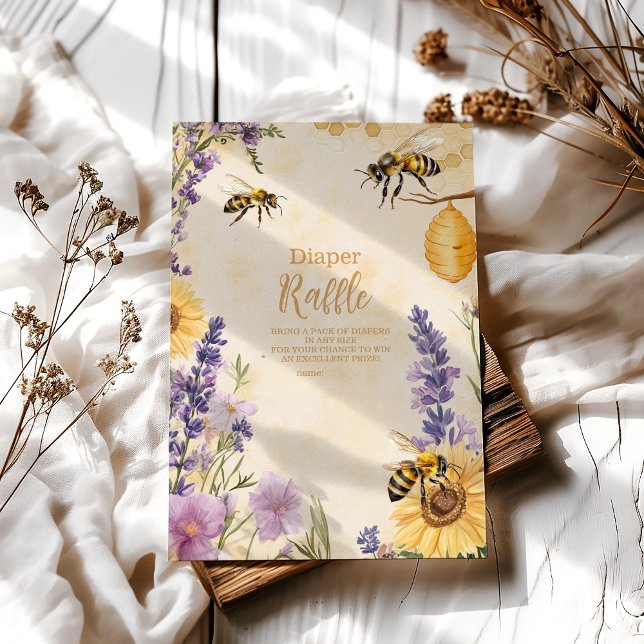Mamma till Bee Blommigt Diapper Raffle Tilläggskort (Skapare uppladdad)