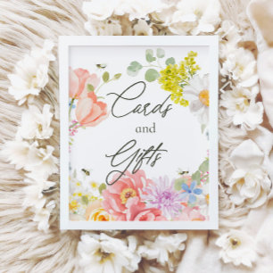 Mamma till Bee   Blommigt Vattenfärgsbabyskor Poster