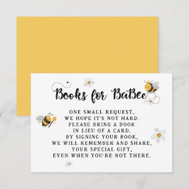 Mamma till Bee Bokar för Baby Baby Shower Tilläggskort
