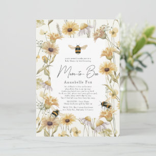 Mamma till Bee Chamomile & Daisys Baby Shower by M Inbjudningar