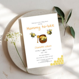Mamma till Bee Cute Honeybee Sweet Baby Shower Inbjudningar
