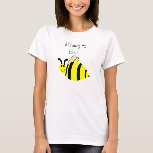 Mamma till Bee Gult Black Humla Tee Shirt (Framsida)