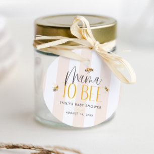 Mamma till Bee Honung Neutralt Baby Shower Gåvor Etiketter