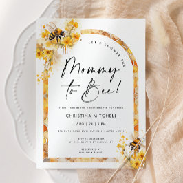 Mamma till Bee Honung WildblommBaby Shower Inbjudningar