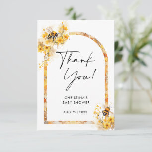 Mamma till Bee Honung WildblommBaby Shower Tack Kort