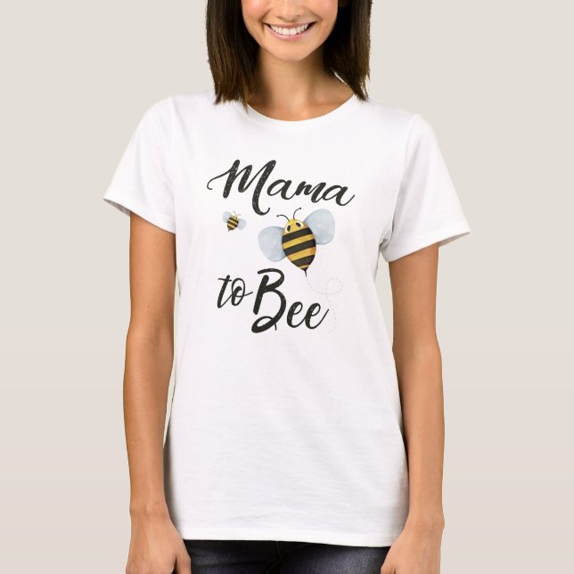 Mamma till Bee-mammaledighet T Shirt (Framsida)