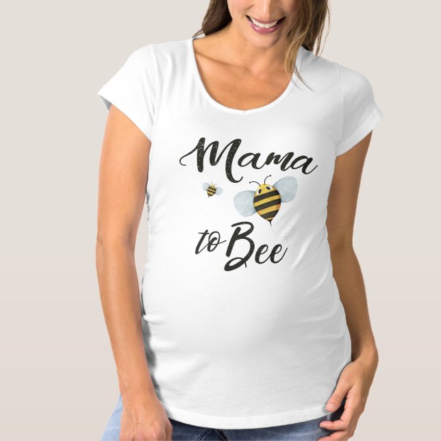 Mamma till Bee-mammaledighet T Shirt (Framsida)