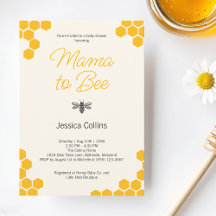 Mamma till Bee Modern Honeycomb Bumblebee Baby Sho