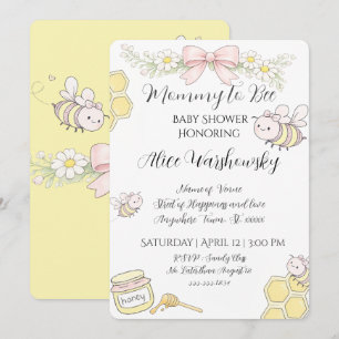 Mamma till Bee rosa rosett flickor baby shower inb