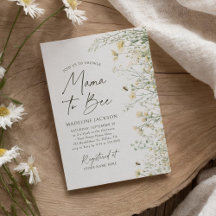 Mamma till Bee WildblomBaby Shower