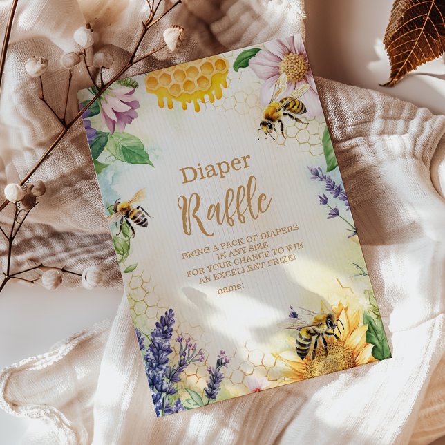 Mamma till Bee Wildblomhoneybee Mamma Diapper Raff Tilläggskort (Skapare uppladdad)