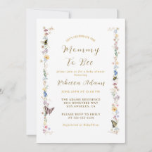 Mamma till Bee Wildblomma Garden Theme Baby Shower