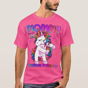 Mamma till Birthday Princess Girl Flossing Unico T Shirt
