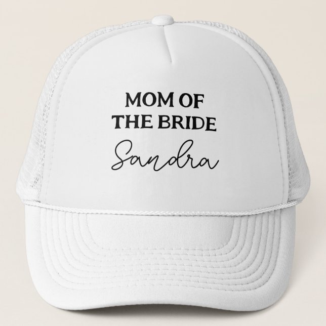 Mamma till Bruden Svart och Vitt Hen Party Keps (Framsida)