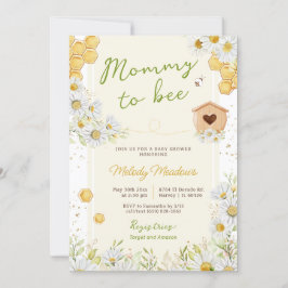 Mamma till Bumblebee Kön Neutral babystötare Inbjudningar