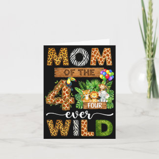 Mamma till de fyra vilda pojkarna på 4-årsdag matc kort