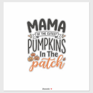 Mamma till de sötaste pumporna Höst T-shirt design Klistermärken