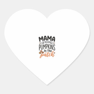 Mamma till de sötaste pumporna höst tröja design_1 hjärtformat klistermärke