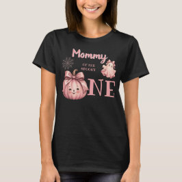 Mamma till den läskiga en Pinkoween Retro Spöke T Shirt