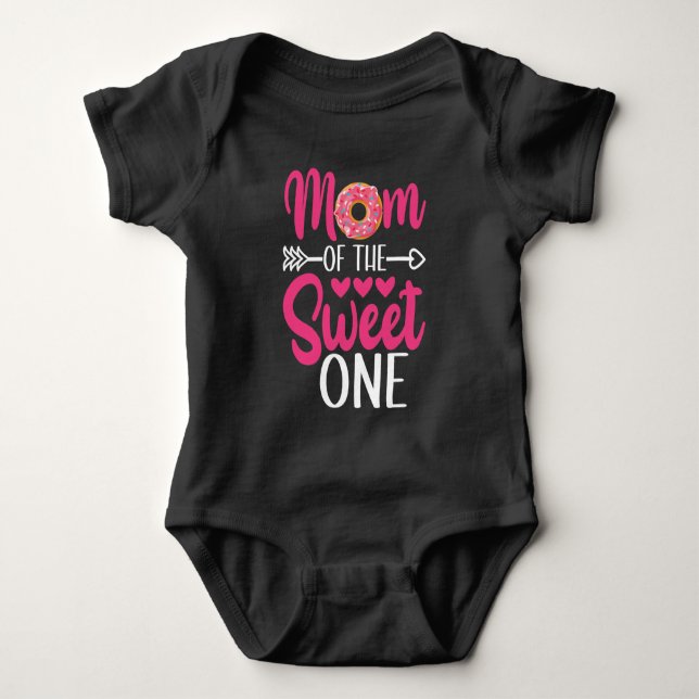 Mamma till den söta sprinklade munken t shirt (Framsida)