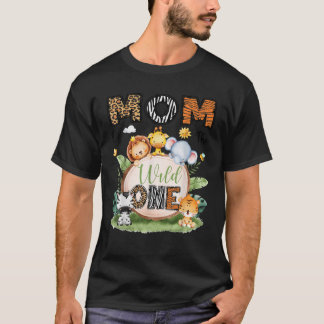 Mamma till den vilda ettårsfirande pojke Safari Wo T Shirt