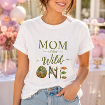 Mamma till den vilda ettårsfiraren Dam T-shirts