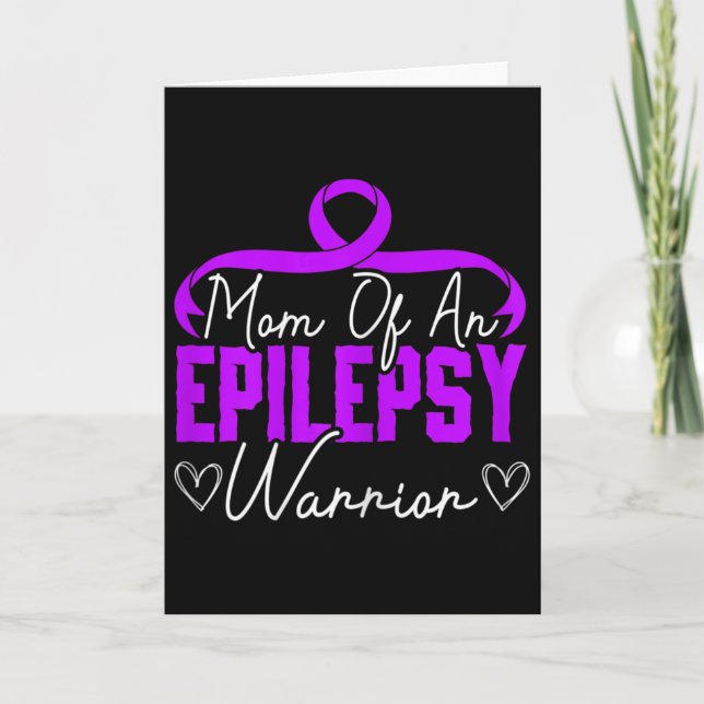 Mamma till en epilepsikrigare Epilepsi stöd Funkti Kort (Framsida)