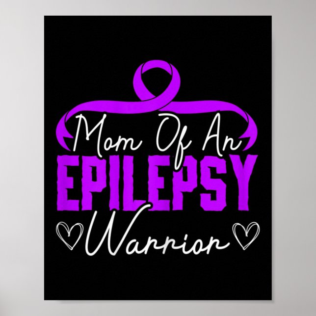 Mamma till en epilepsikrigare Epilepsi stöd Funkti Poster (Framsidan)