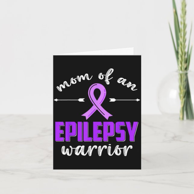 Mamma till en epilepsikrigare epilepsimedvetenhet kort (Framsida)