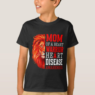 Mamma till en hjälte Hjärtstöd Röd R T Shirt