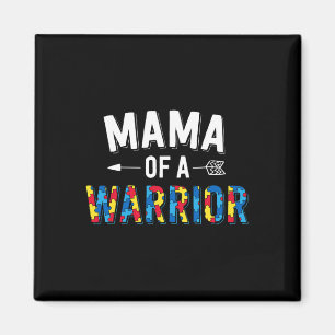 Mamma till en krigare Mamma World Autism Awarenes Magnet