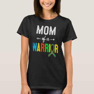 Mamma till en krigarfamilj Mamma Världen Autismmed T Shirt