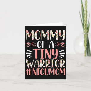 Mamma till en liten krigare - Nicu-mamma glad mors Kort