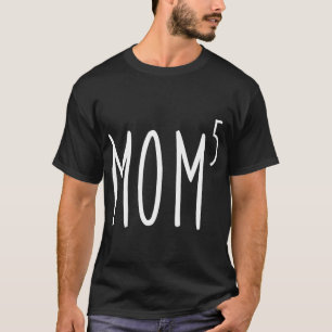 Mamma till femte Modern av fem barn Childre T Shirt