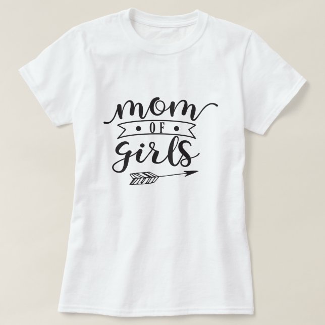 Mamma till flickor t shirt (Design framsida)