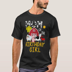 Mamma till födelsedagsflickan Ko skjorta Farm Barn T Shirt