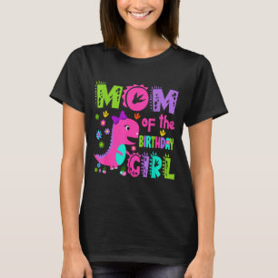 Mamma till födelsedagsflickan saurus rex dinosauri t shirt