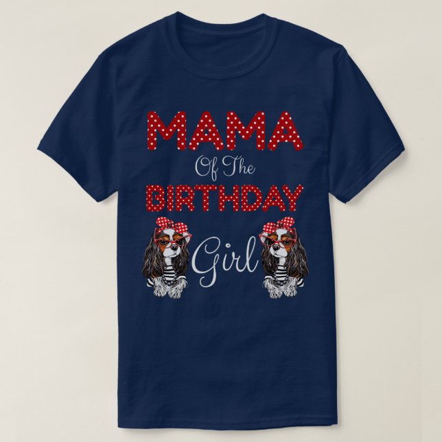 Mamma till födelsedagsflickan t shirt (Design framsida)