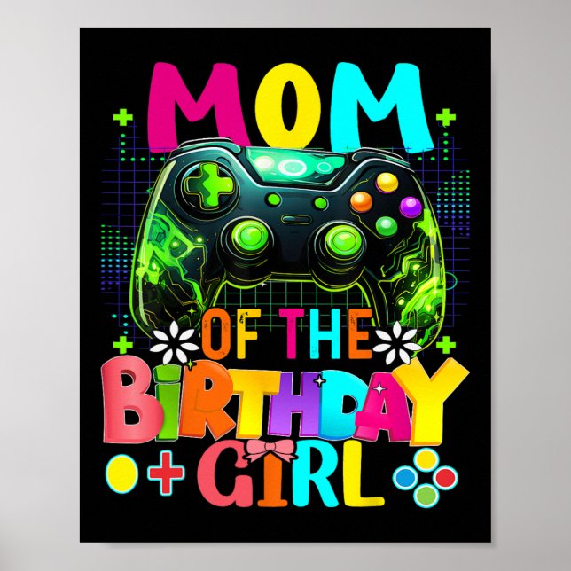 Mamma till födelsedagsflickan videospelarens födel poster (Framsidan)