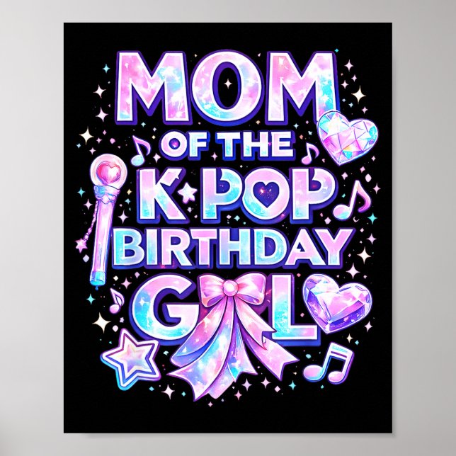 Mamma till födelsedagsflickorna för k-pop koreansk poster (Framsidan)