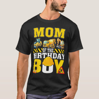 Mamma till födelsedagsgrabben Byggnadsarbetare T Shirt