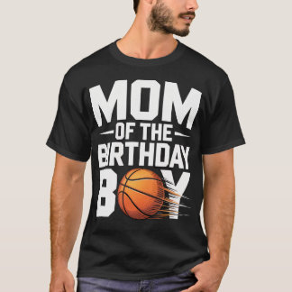 Mamma till födelsedagsgrabbens basketparty t shirt