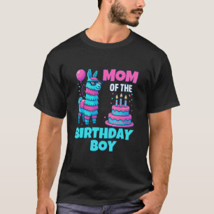 Mamma till födelsedagsllaman Pinata-fest Familj Ma T Shirt