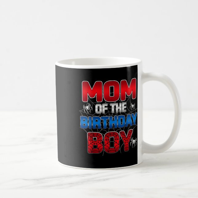 Mamma till födelsedagspojken Matchande spindelfami Kaffemugg (Höger)