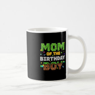 Mamma till födelsedagspojken Pixel Gamer Party Mat Kaffemugg