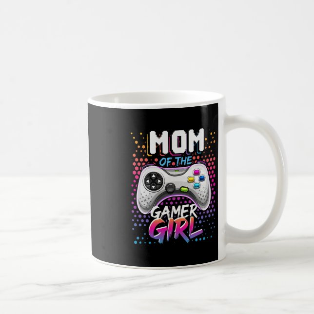 Mamma till Gamer Flickan Matchande Video Spel Föde Kaffemugg (Höger)