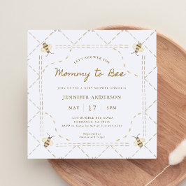 Mamma till honungsbabyskor inbjudningar