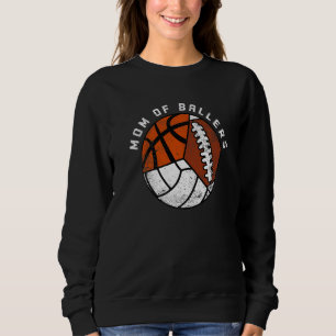 Mamma till idrottsbollar Volleyboll Basketboll Fo T Shirt