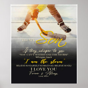 Mamma till min son Gift, son Birthday Gift Idea Poster